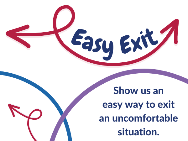 easy exit contest name and prompt