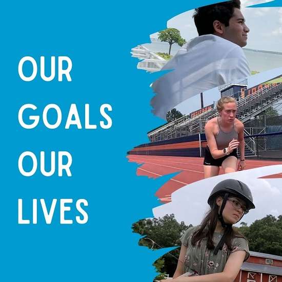 Photos of teens featured in the "Our Goals Our Lives" video series